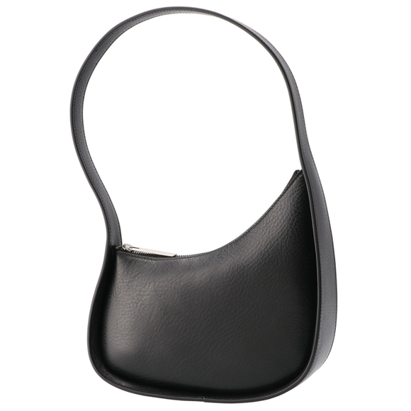 The Row Half Moon Shoulder Bag Grain Black - Picture 3 of 7